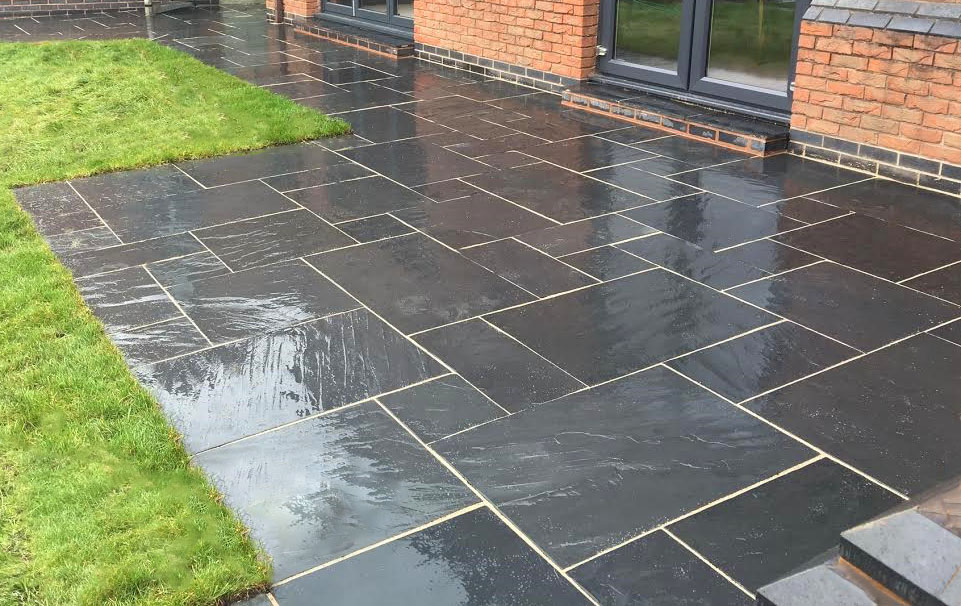 Blue Black Slate Patio Kit 3