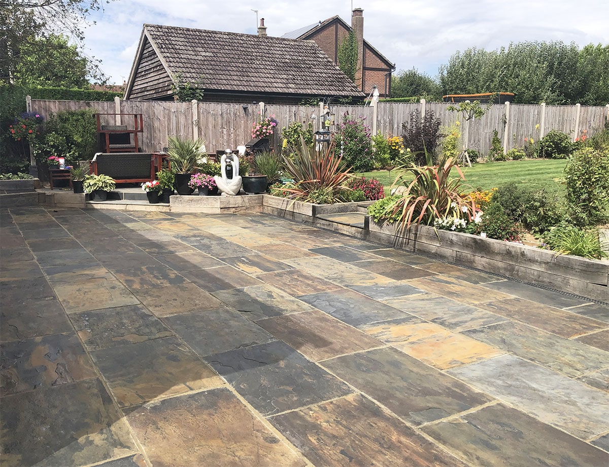 Rustic Copper Slate Paving