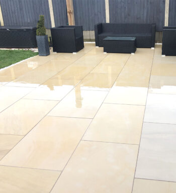 Sawn Mint Sandstone Paving