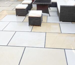 Sawn Mint Sandstone Paving