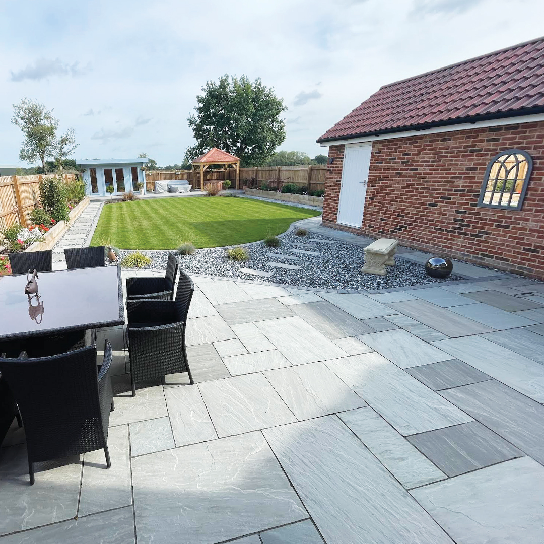 Kandla Grey Sandstone Paving