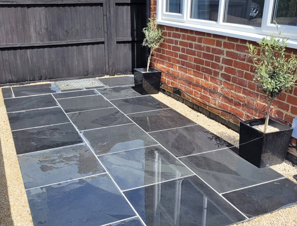 Brazilian Black Slate Paving