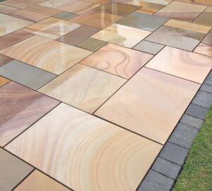 Rippon Buff Sawn Sandstone Patio Kit