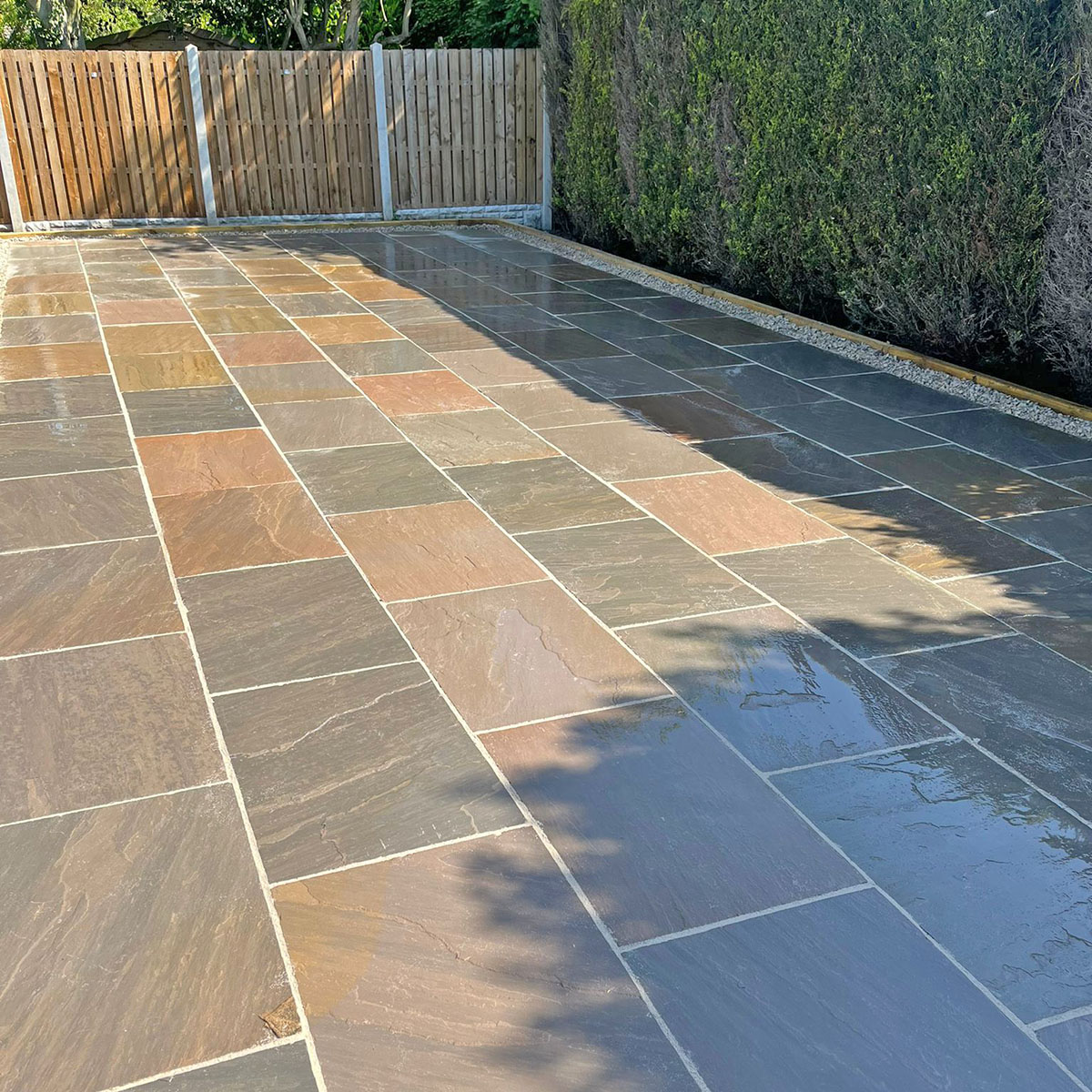 Autumn Brown Sandstone Paving