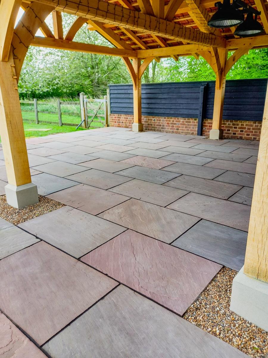 Autumn Brown Sandstone Paving