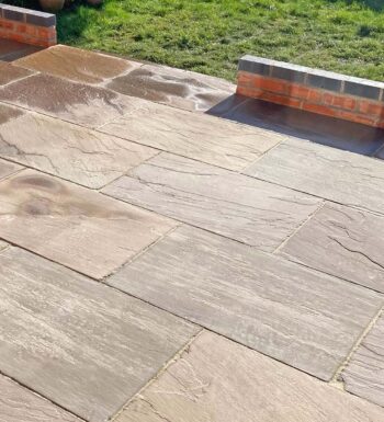 Raj Green Tumbled Sandstone Paving