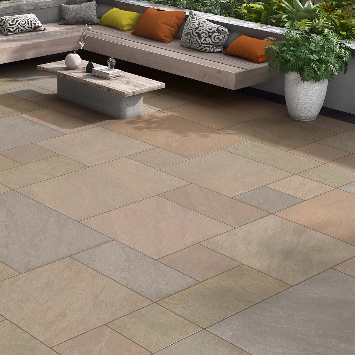 Raj Green Porcelain Paving