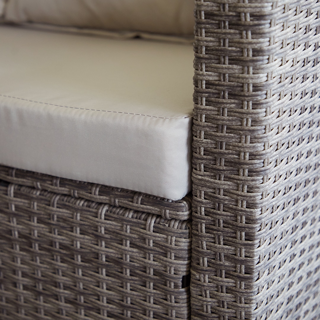 grey rattan garden furniture