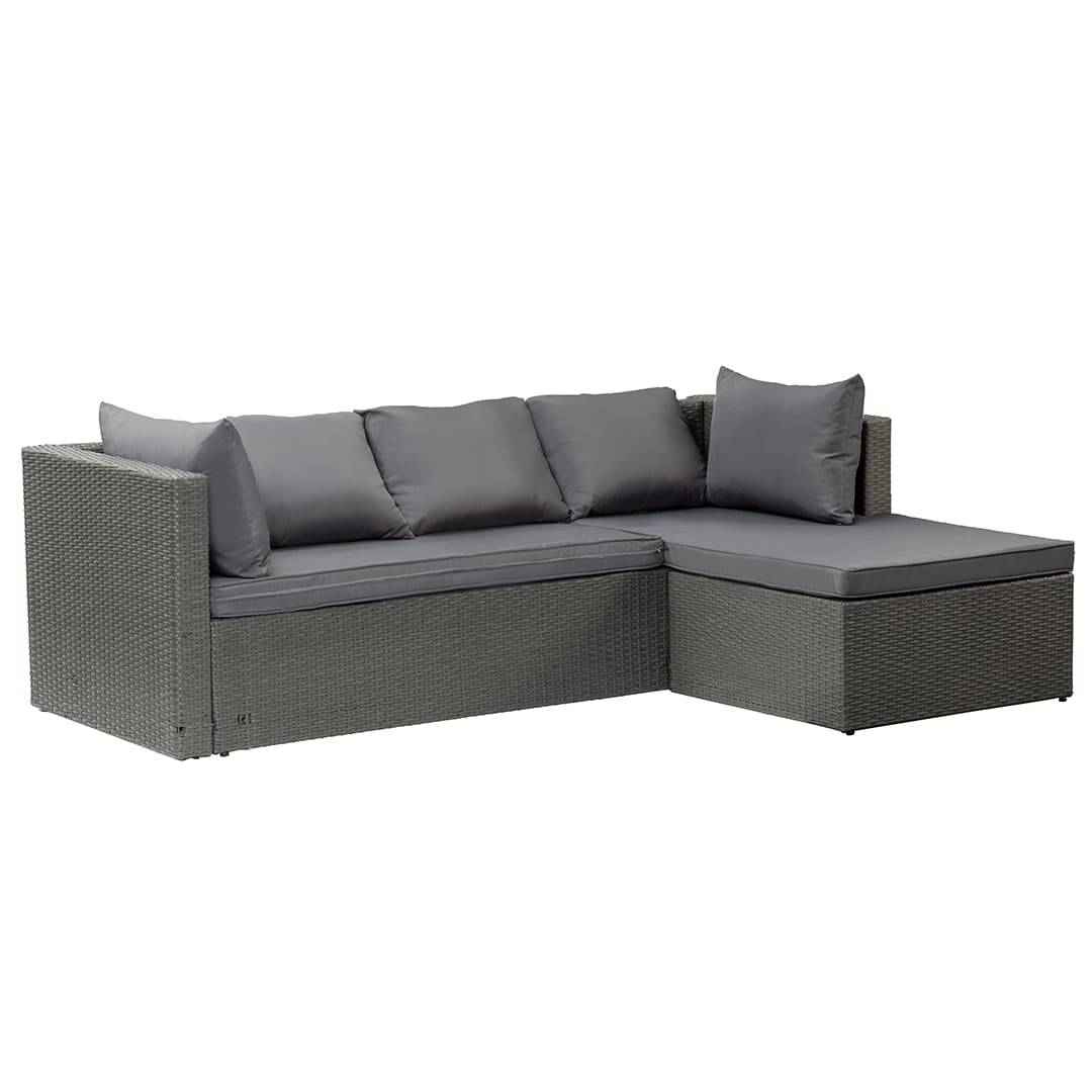 Grey rattan patio furniture